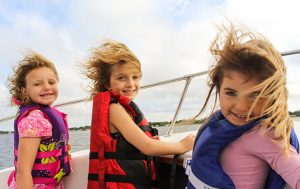 Three Kids on Boat